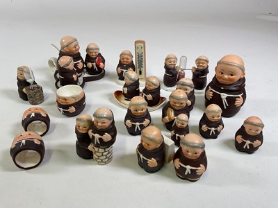 Lot 208 - A collection of Goebel monks including a...