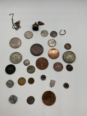 Lot 545 - An interesting group of coins including four...