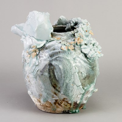 Lot 18 - AKIKO HIRAI (born 1970); a medium stoneware...