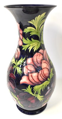 Lot 346 - MOORCROFT; a large baluster 'Anemone' pattern...