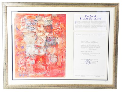 Lot 162 - STUART SUTCLIFFE; a limited edition framed...