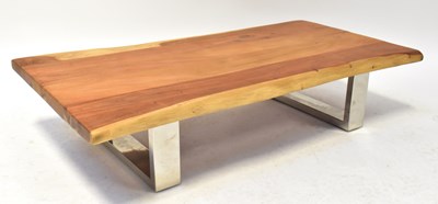 Lot 39 - A contemporary natural cut timber coffee table...