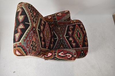 Lot 1581 - A Victorian style armchair, upholstered in a...