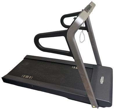 Lot 435 - TECHNOGYM; a treadmill and two large gym mats.