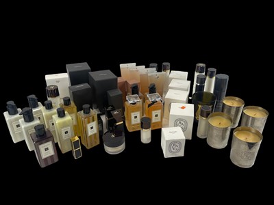 Lot 343 - A large quantity of designer soaps, candles...