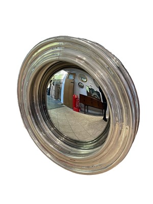 Lot 30 - A modern chrome/stainless steel circular...