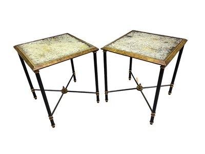 Lot 61 - A pair of modern contemporary square side...