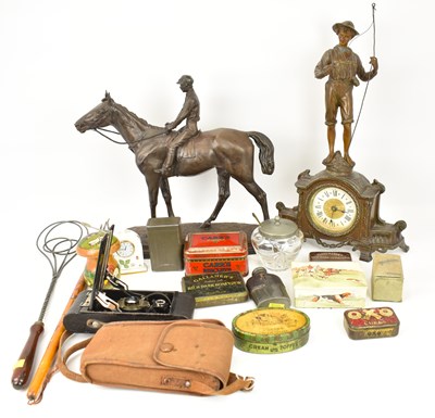 Lot 103 - A collectors' lot comprising a resin bronzed...