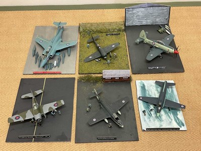 Lot 117 - Six dioramas of Royal Navy Fleet Air Arm...