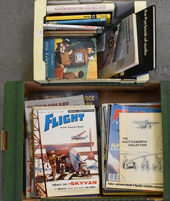 Lot 408 - A quantity of books and magazines relating to...