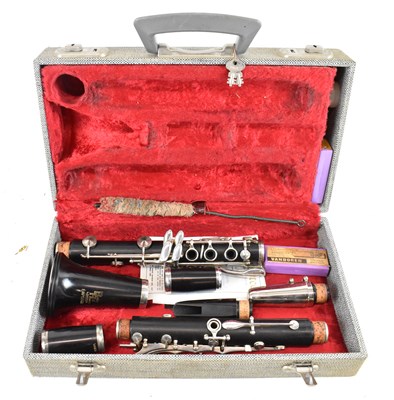 Lot 426 - BOOSEY & HAWKES OF LONDON; a cased clarinet.