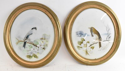 Lot 216 - HARRY BRIGHT (1846-1895); a pair of oval...