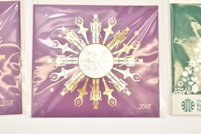 Lot 644 - THE ROYAL MINT; seven Christmas Card five...