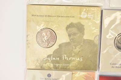 Lot 644 - THE ROYAL MINT; seven Christmas Card five...