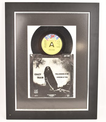 Lot 141 - CRAZY TRAIN; a single stereo record with...