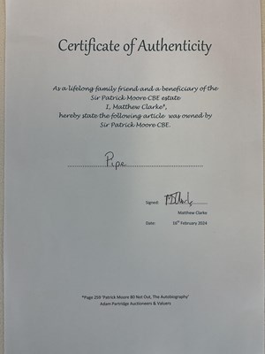 Lot 69 - SIR PATRICK MOORE CBE HON FRS FRAS (1923-2012);...