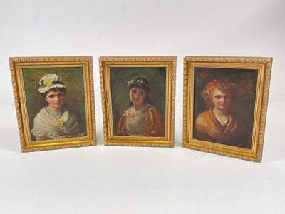 Lot 1559 - LATE 19TH CENTURY ENGLISH SCHOOL; three oils...