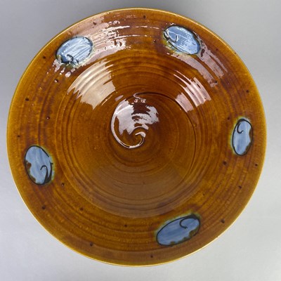 Lot 225 - FENELLA MALLALIEU; a large earthenware bowl...