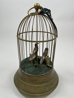Lot 40 - An early 20th century three bird automaton...