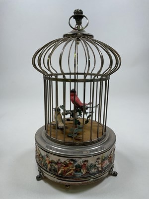 Lot 39 - An early 20th century two bird automaton...