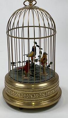 Lot 38 - An early 20th century triple bird automaton...