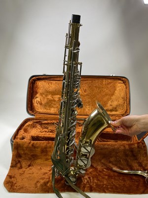 Lot 138 - LAFLEUR; a tenor saxophone, cased (lacking...