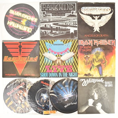 Lot 244 - ROCK; ten 45rpm singles to include Hawkwind...