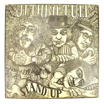 Lot 196 - JETHRO TULL; 'Stand Up' on pink Island with...