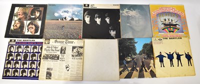 Lot 292 - Two boxes of vinyl LPs and singles, including...