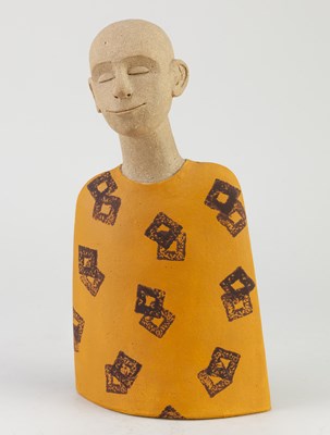 Lot 703 - SARAH McDADE (born 1954); a stoneware figure,...