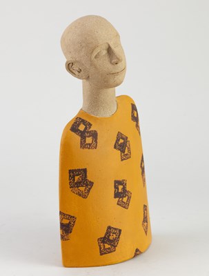 Lot 703 - SARAH McDADE (born 1954); a stoneware figure,...