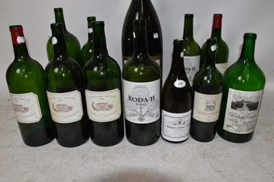 Lot 8 - A collection of twelve empty large size wine...