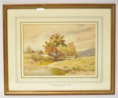 Lot 469 - FREDERICK J KNOWLES (1874-1942); watercolour, '...