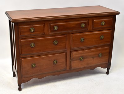 Lot 17 - A 19th century mahogany chest of two small and...