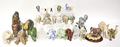 Lot 121 - A quantity of elephant figures including...