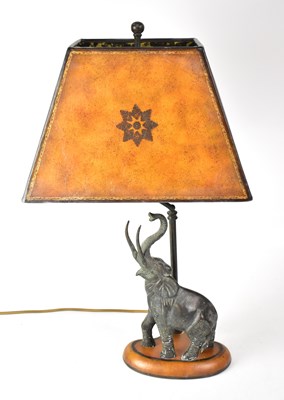 Lot 70 - A figural table lamp with bronzed resin...