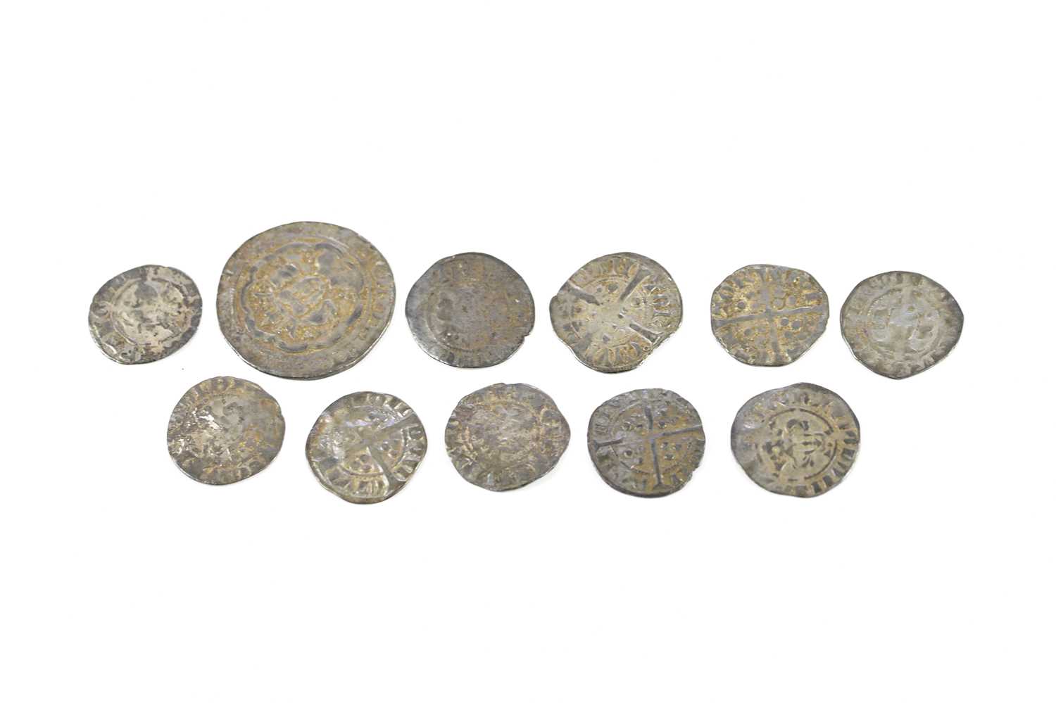 Lot 2569 - MEDIEVAL COINS; an Edward III silver long...