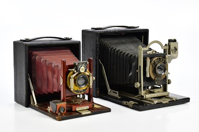 Lot 429 - Two early 20th century folding cameras by...