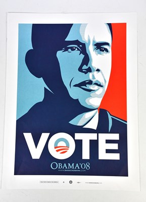 Lot 115 - SHEPARD FAIREY (born 1970); 'Vote Obama 08'...