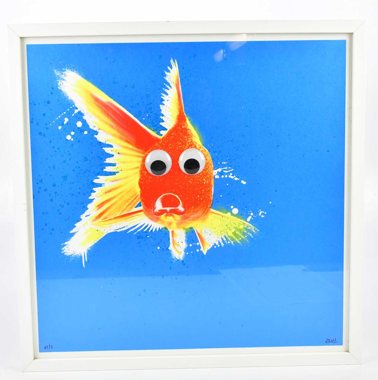 Lot 1660 - JBOY; colour screen print with hand applied...