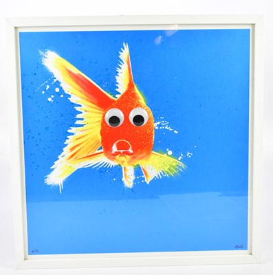 Lot 62 - JBOY; colour screen print with hand applied...