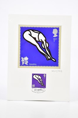 Lot 99 - JULIAN OPIE; 'Aquatics - Diver', print from...