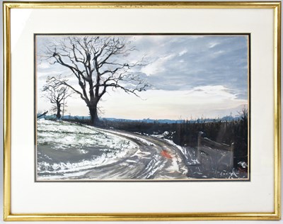 Lot 517 - MARGARET GLASS PS (born 1950); pastel, 'Early...