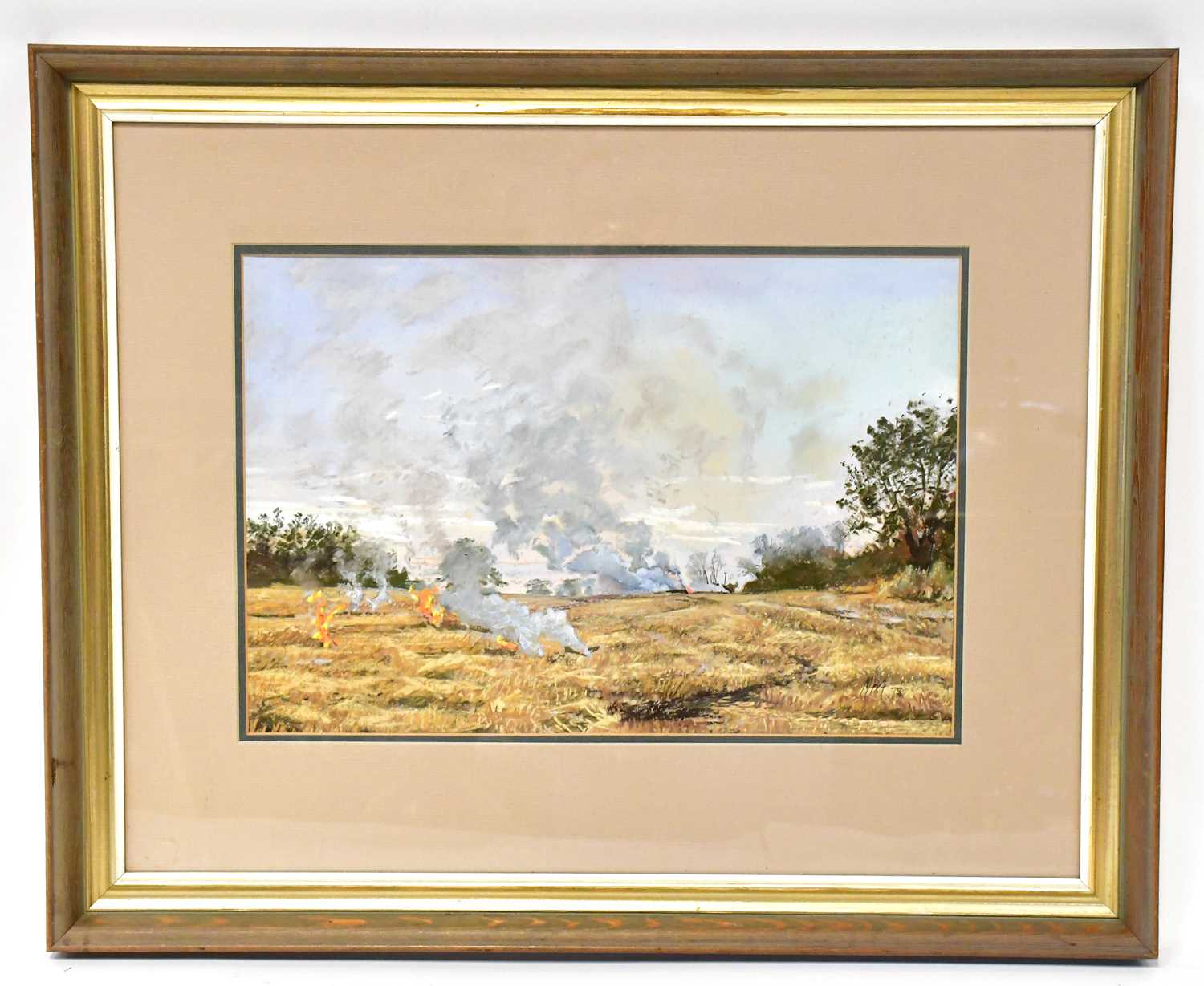 Lot 520 - MARGARET GLASS PS (born 1950); pastel,...