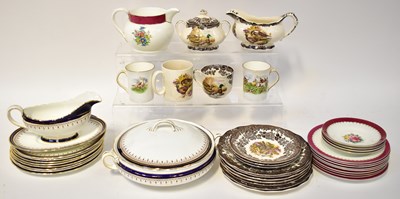 Lot 315 - Three part dinner and tea services comprising...