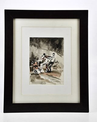 Lot 176 - RAY LOWRY (1944-2008); ink and watercolour,...