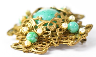 Lot 759 - A Miriam Haskell for Max Meiger gold-coloured...