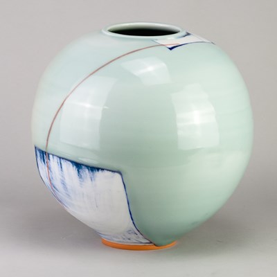 Lot 7 - ADAM FREW (born 1981); a globular porcelain...