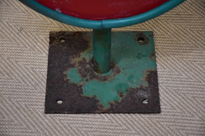 Lot 1284 - A green painted advertising post office sign...