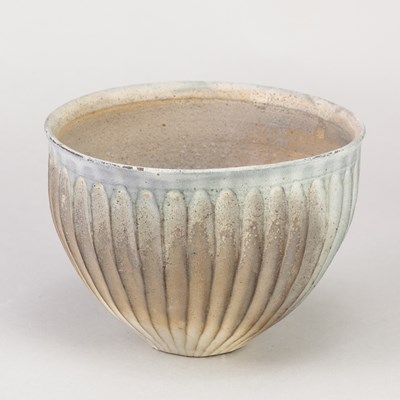 Lot 532 - NANCY FULLER (born 1972); a fluted wood fired...